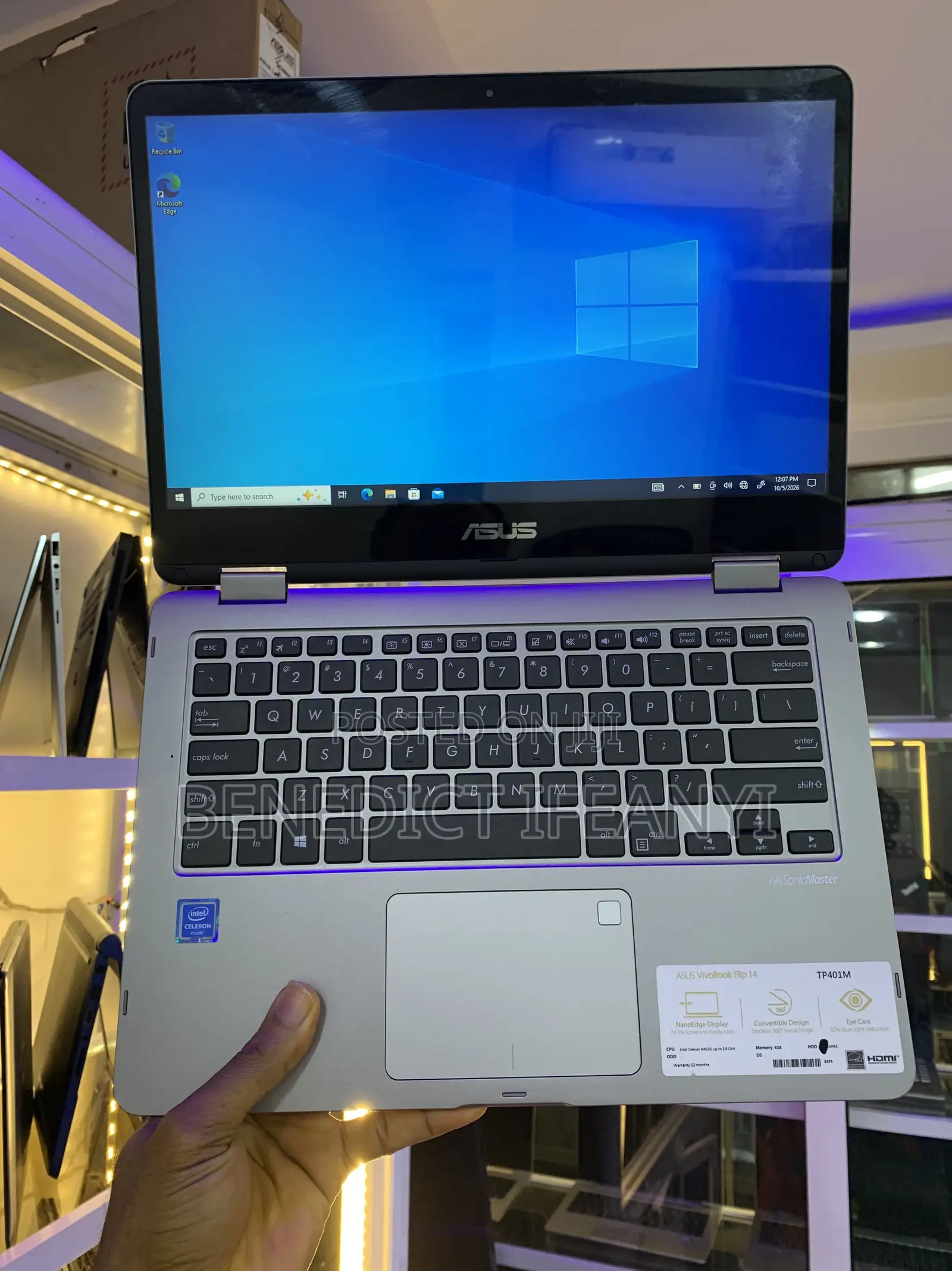 New Laptop Asus Vivobook 14 4GB Intel Pentium SSD 160GB