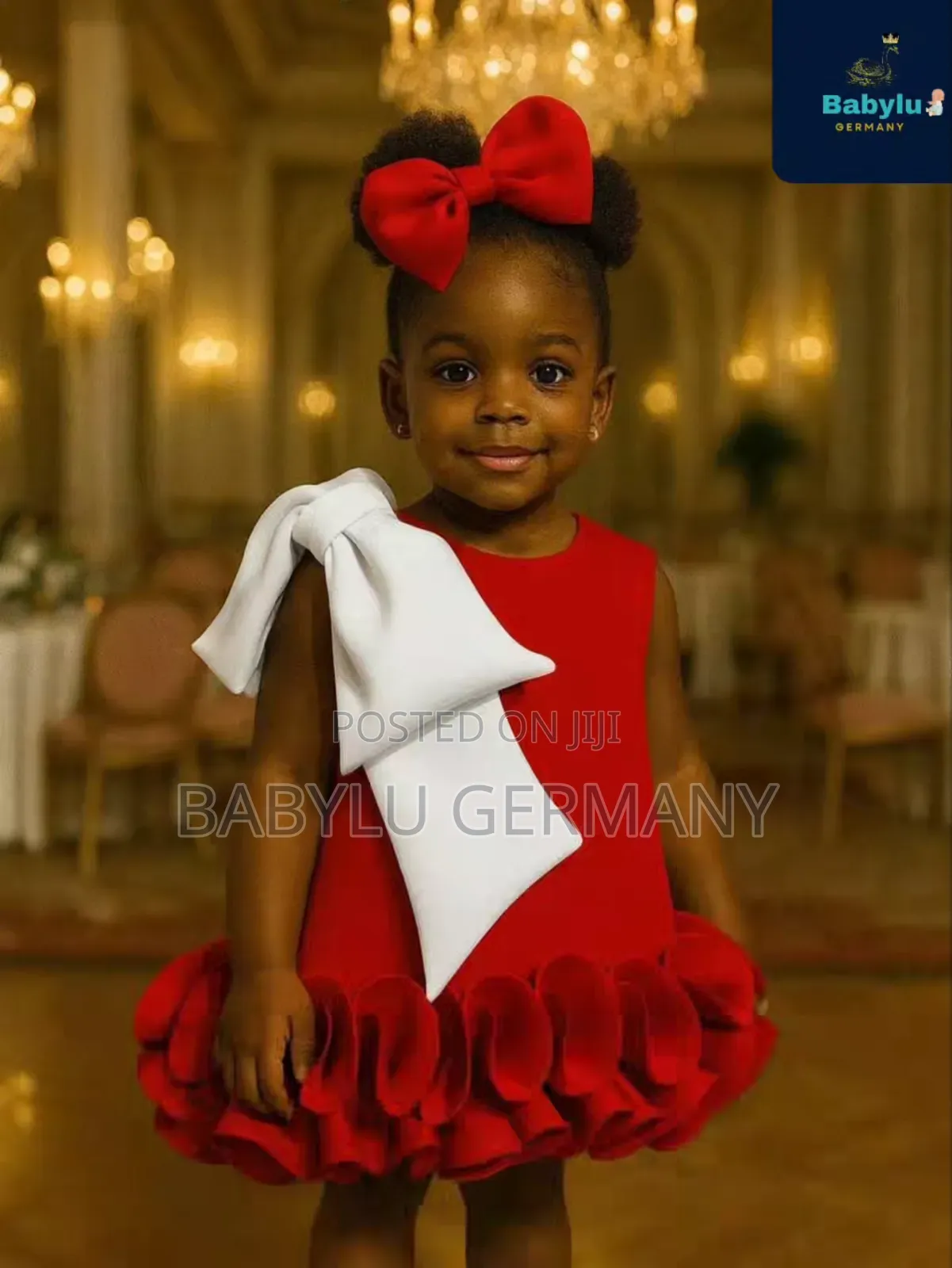 Cute Red Dress With Free Hair Accessory