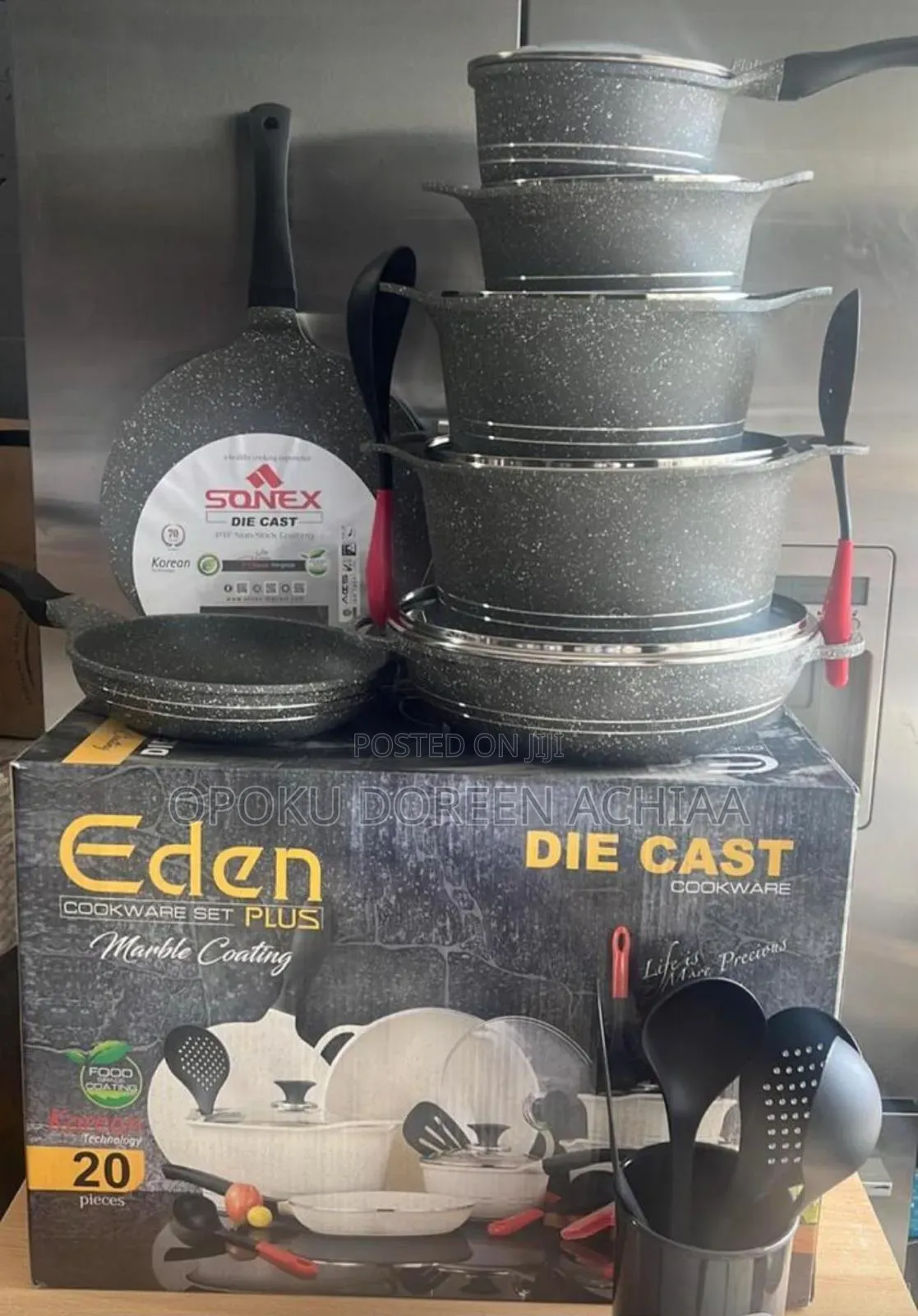 20 PCS Die Cast Nonstick Cookware Set