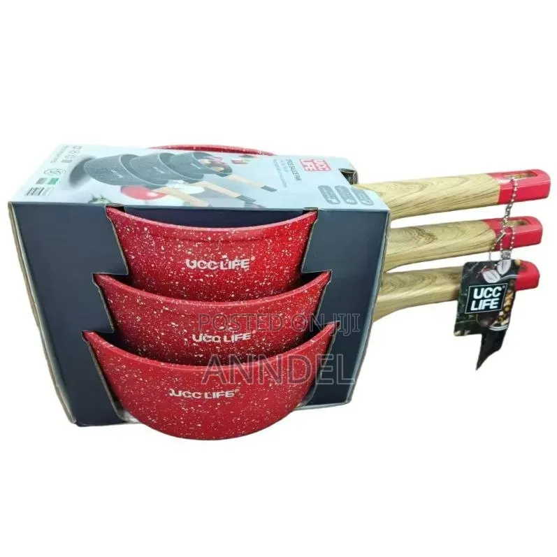 3pcs Non Stick Pan Without Lid