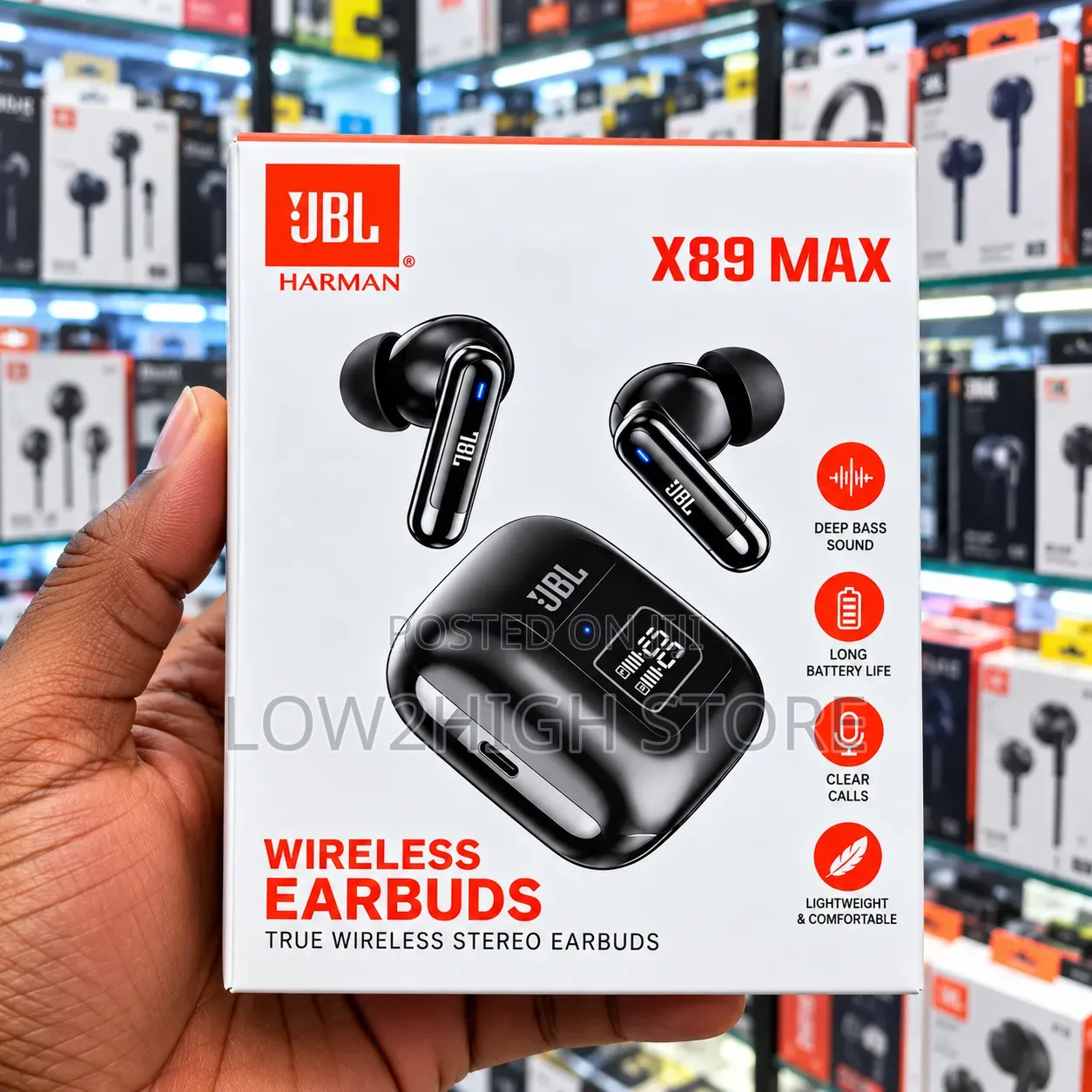 X89 TWS Wireless Bluetooth Earbuds With LED Display - Low2High