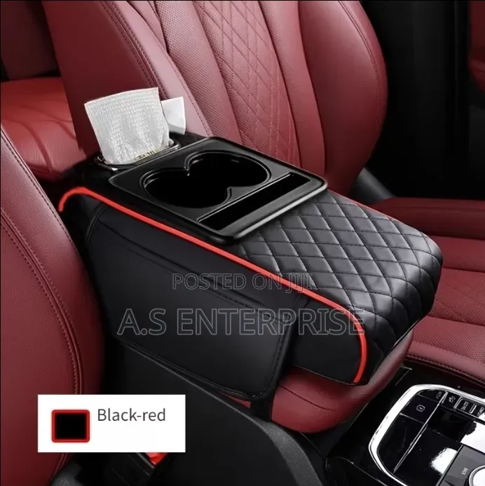 Multifunctional Car Armrest Cushion Pad & Organizer Box