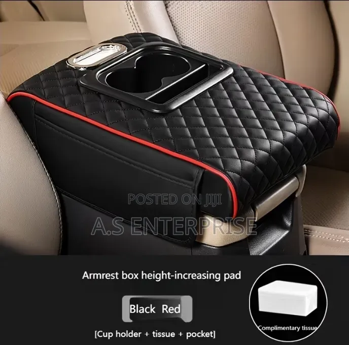 Multifunctional Car Armrest Cushion Pad & Organizer Box
