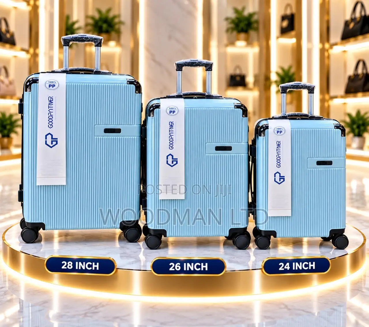 Lux 3set Zipless Aluminum Polycarbonate Travel Luggage Bag