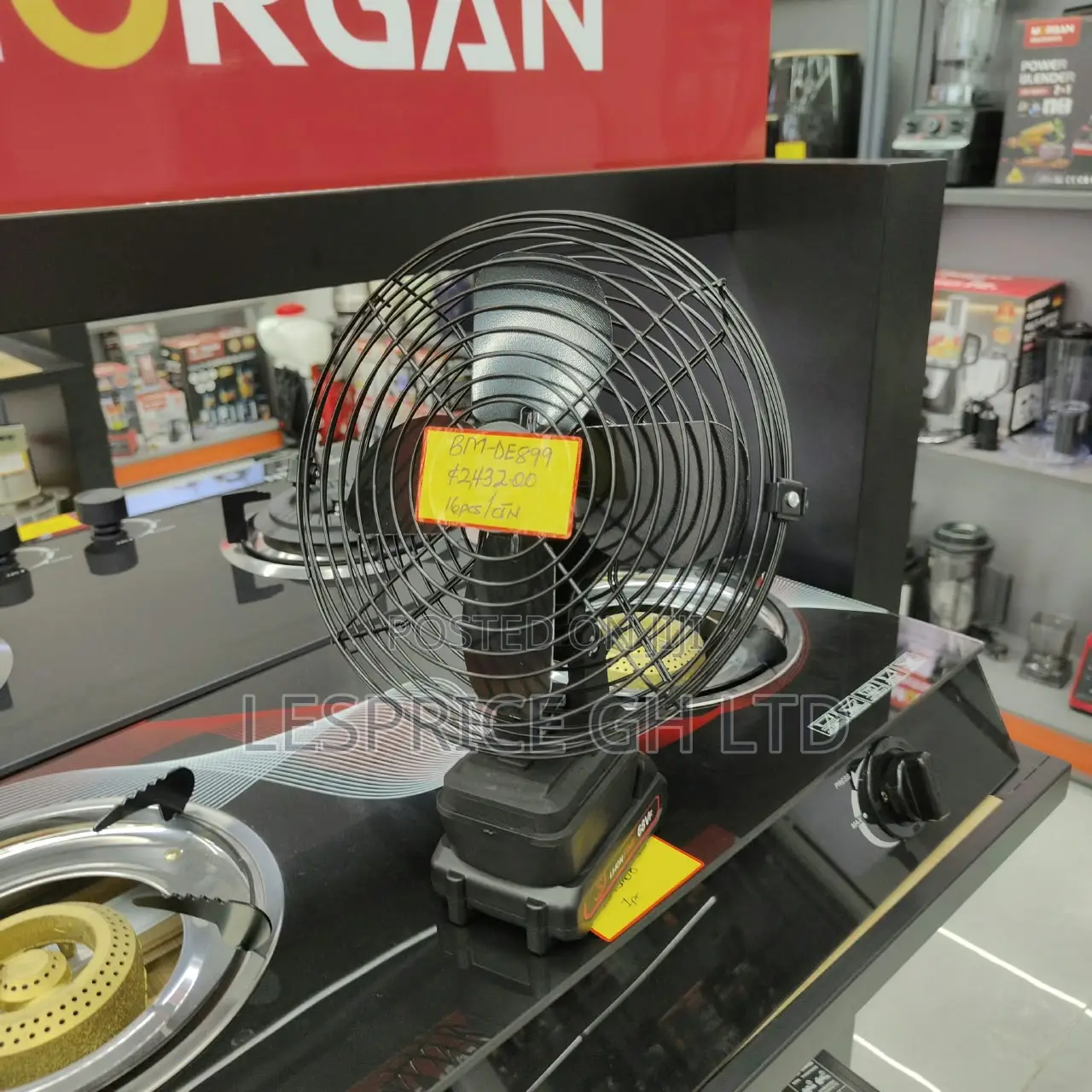 Magnificently Unique Cordless Rechargeable Desk-Fan