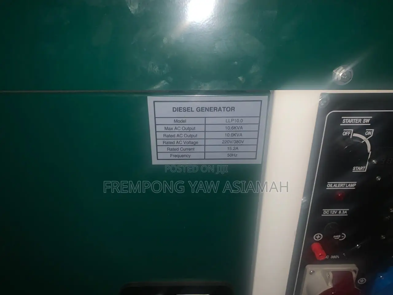 10.6KVA Diesel Generator