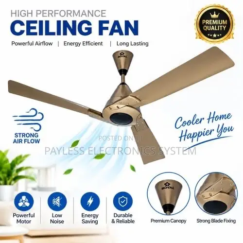 Bajaj 1200mm Euro Ceiling Fan - 3 Blade