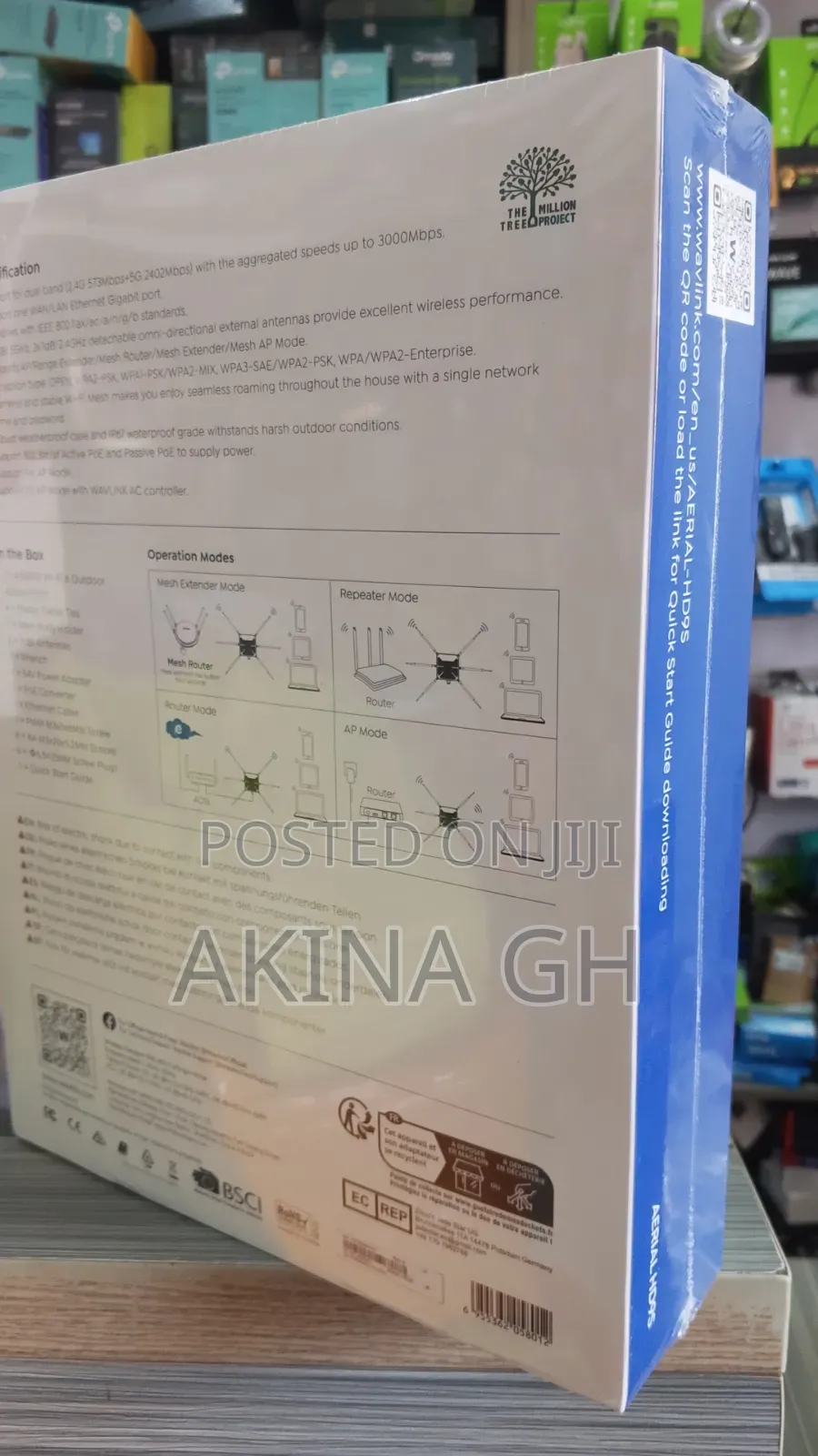 Wavlink AX3000 Wifi 6 Outdoor Access Point / AERIAL HD9S