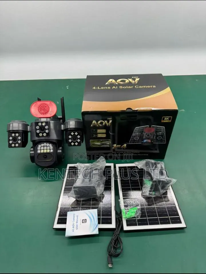 4-Lens Ai Solar 4G Camera