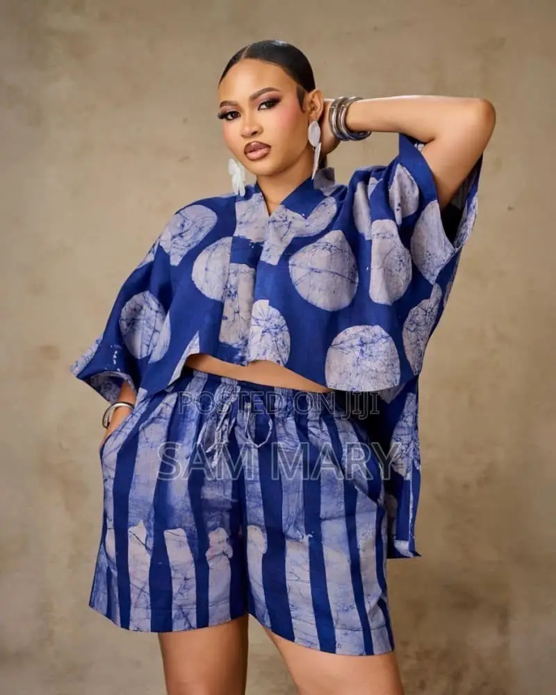 Ankara Shorts and Top for Outing