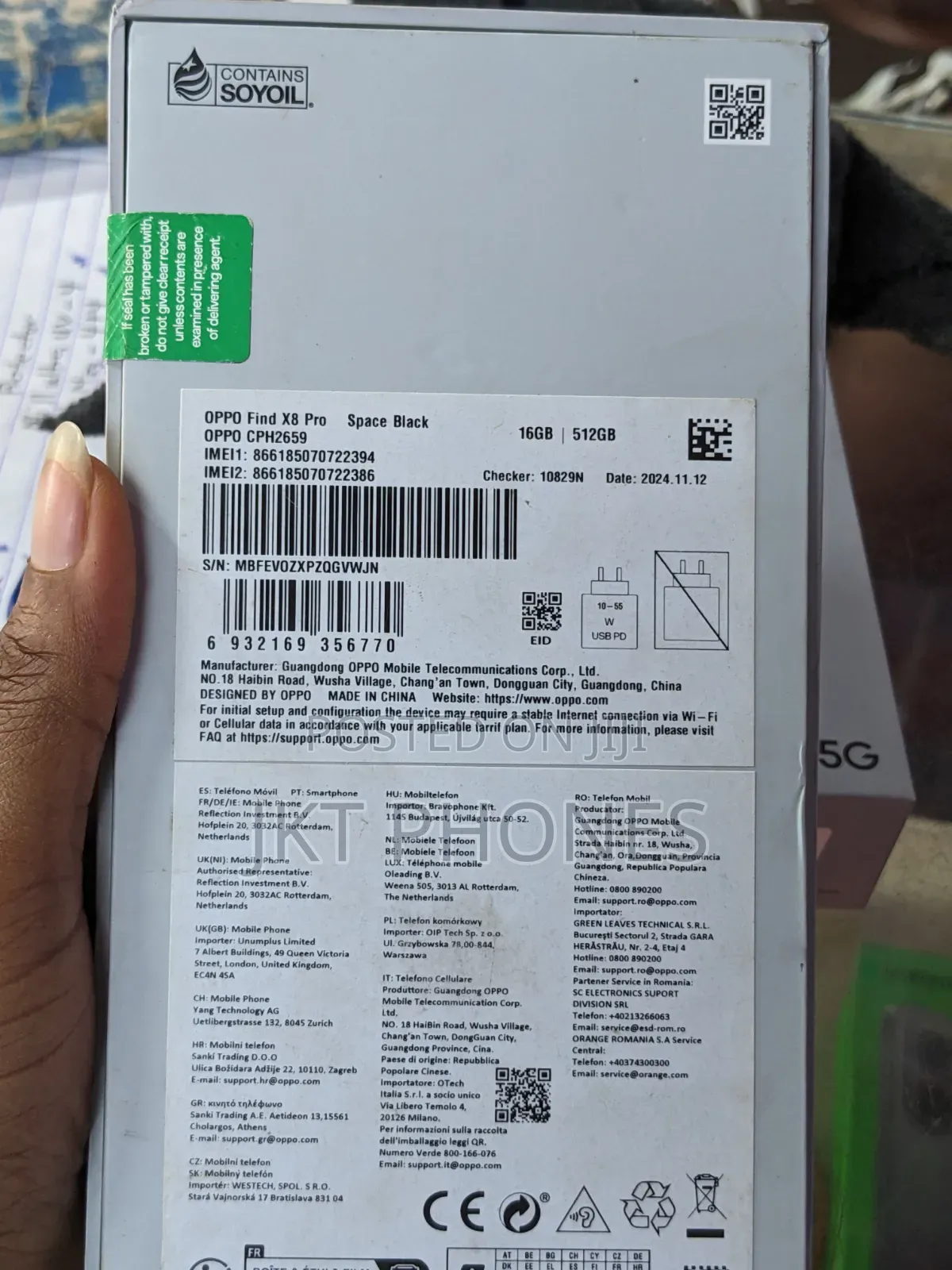 New Oppo Find X8 Pro 512 GB Black