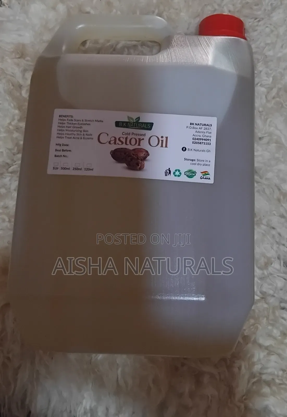 Pure Castor Oil 4.5L