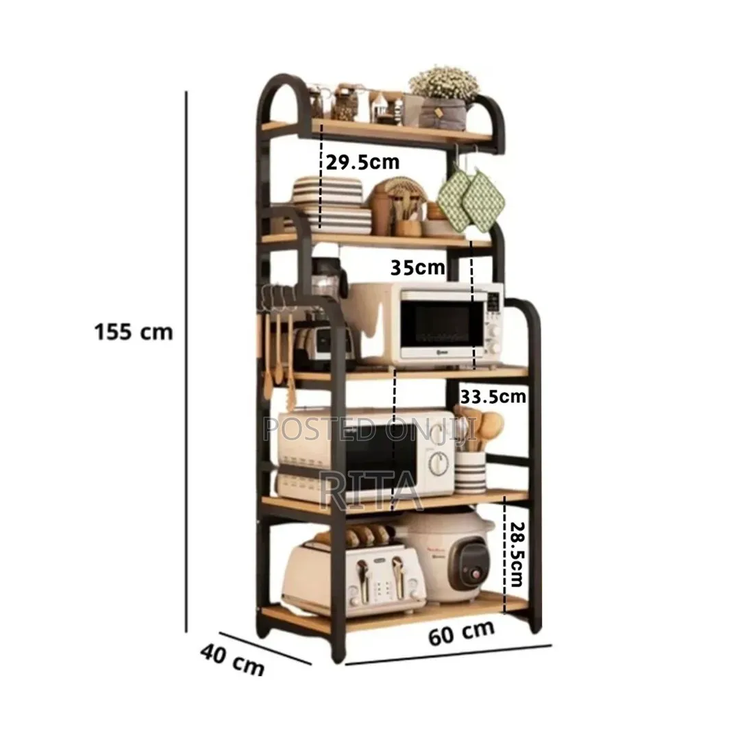 5 Tier Multipurpose Kitchen Rack