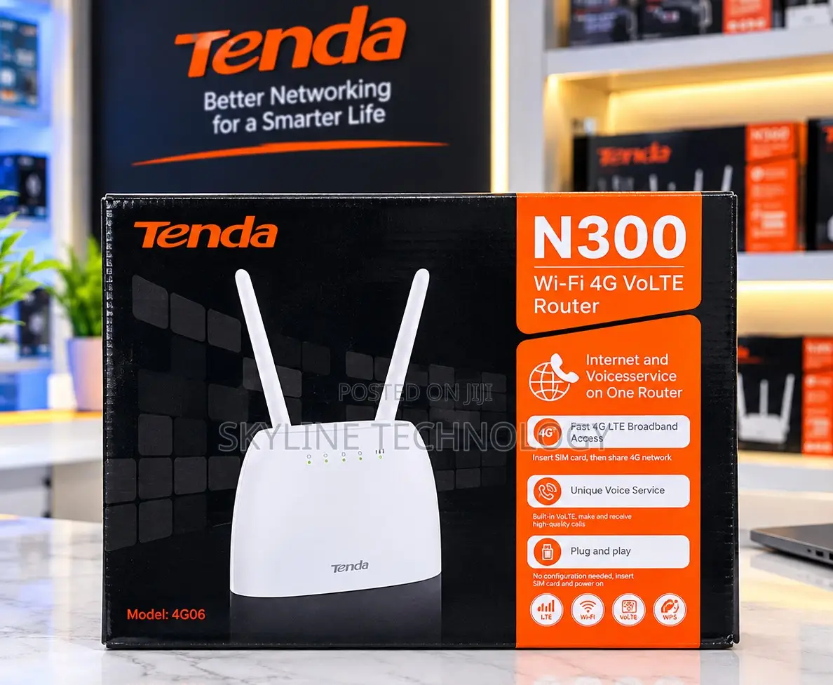 Tenda 4G06 N300 Wi-Fi 4G VoLTE Router