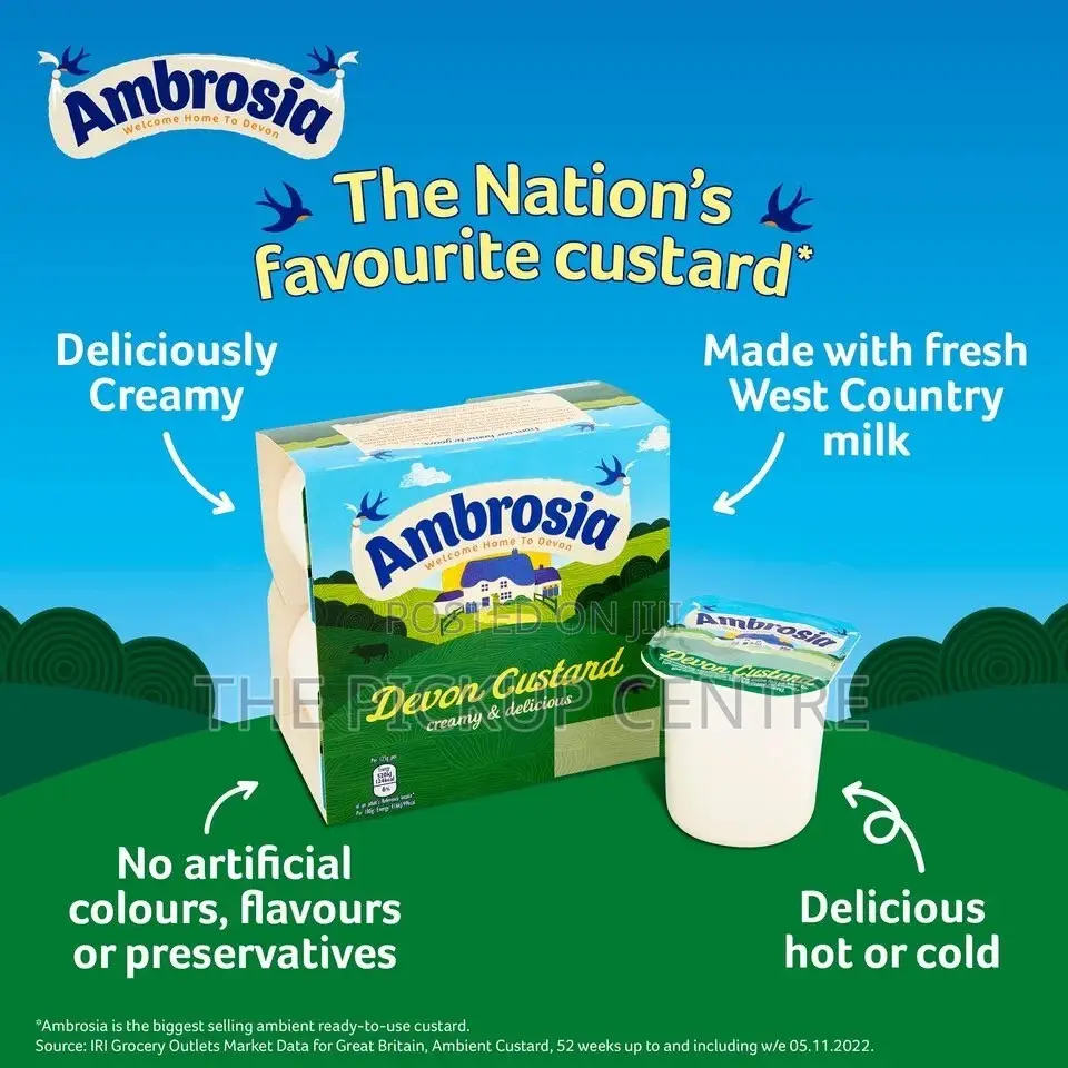 Ambrosia Devon Custard 500g/18 Each