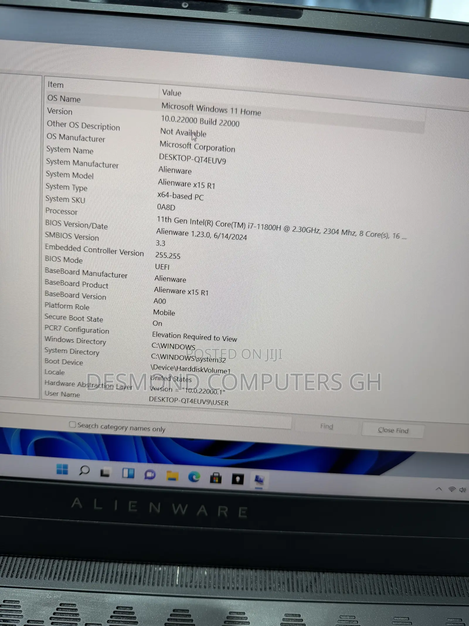 Laptop Alienware X15 R1 16GB Intel Core i7 SSD 512GB