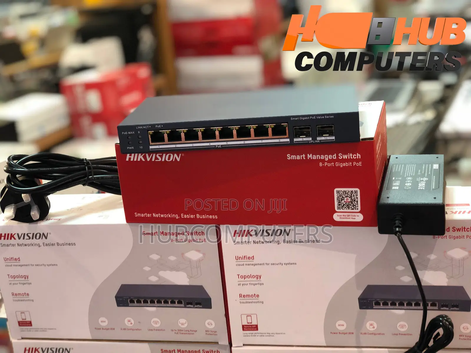 Hikvision DS-3E1510P-EI/M-8P2F 8 Port Gigabit PoE Smart Managed Switch