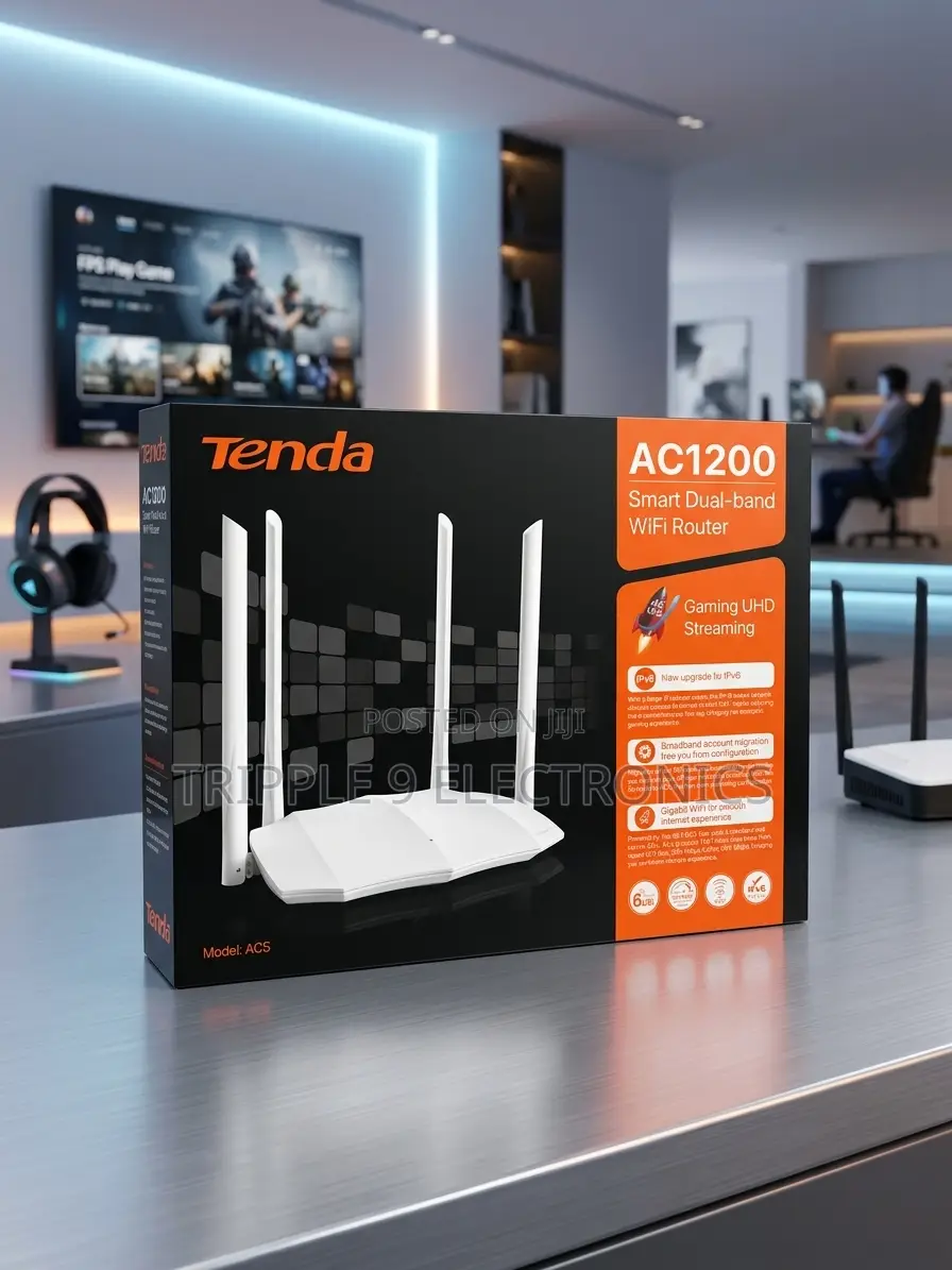 Tenda AC5 (AC1200 Smart Dual-Band WiFi Extender)