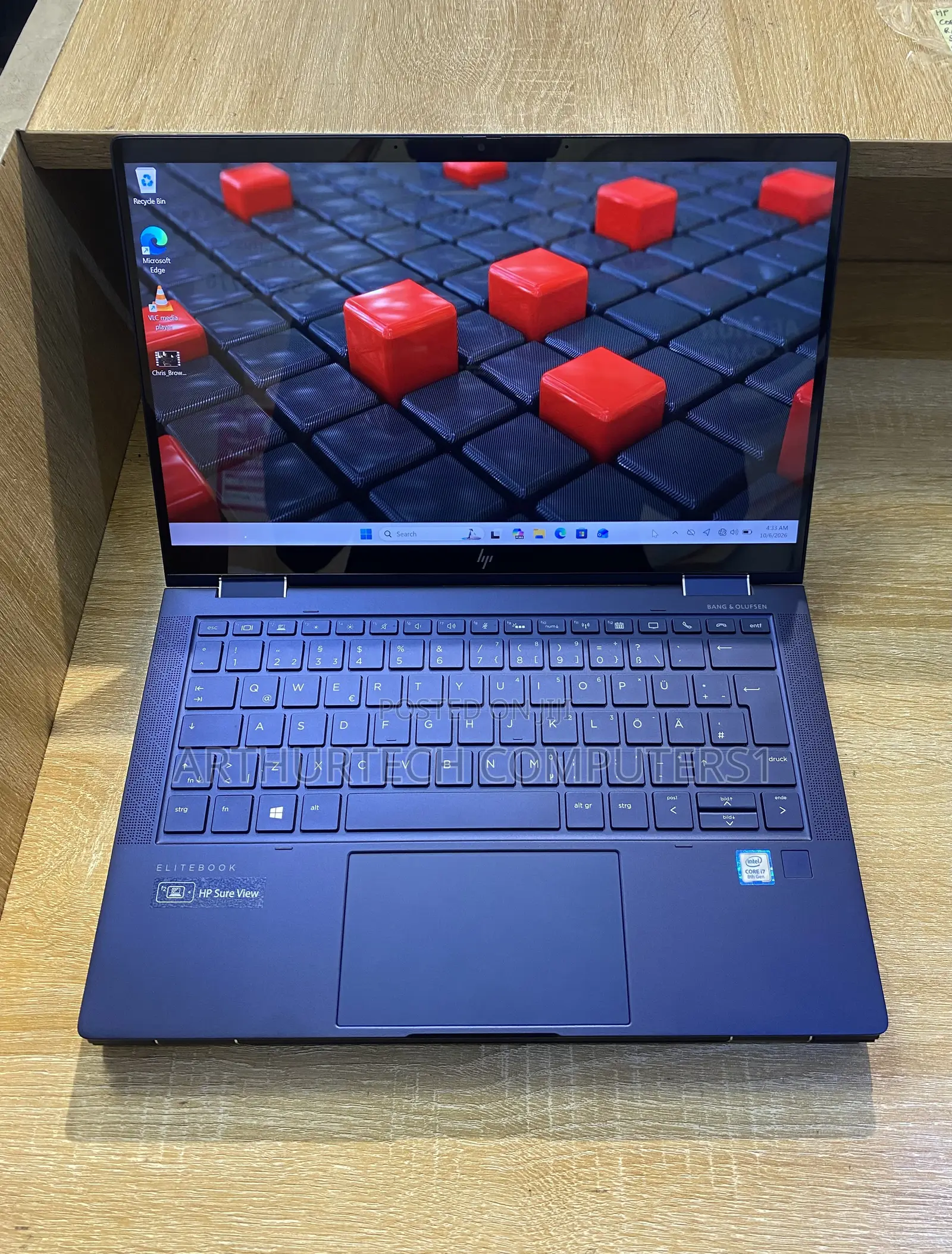 Laptop HP Elite Dragonfly x360 8th Gen 16GB Intel Core i7 SSD 512GB