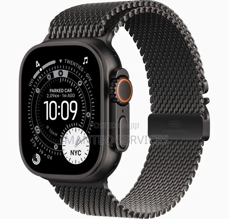 Apple Watch ULTRA 3 Black Milanese Loop (Metallic Strap)