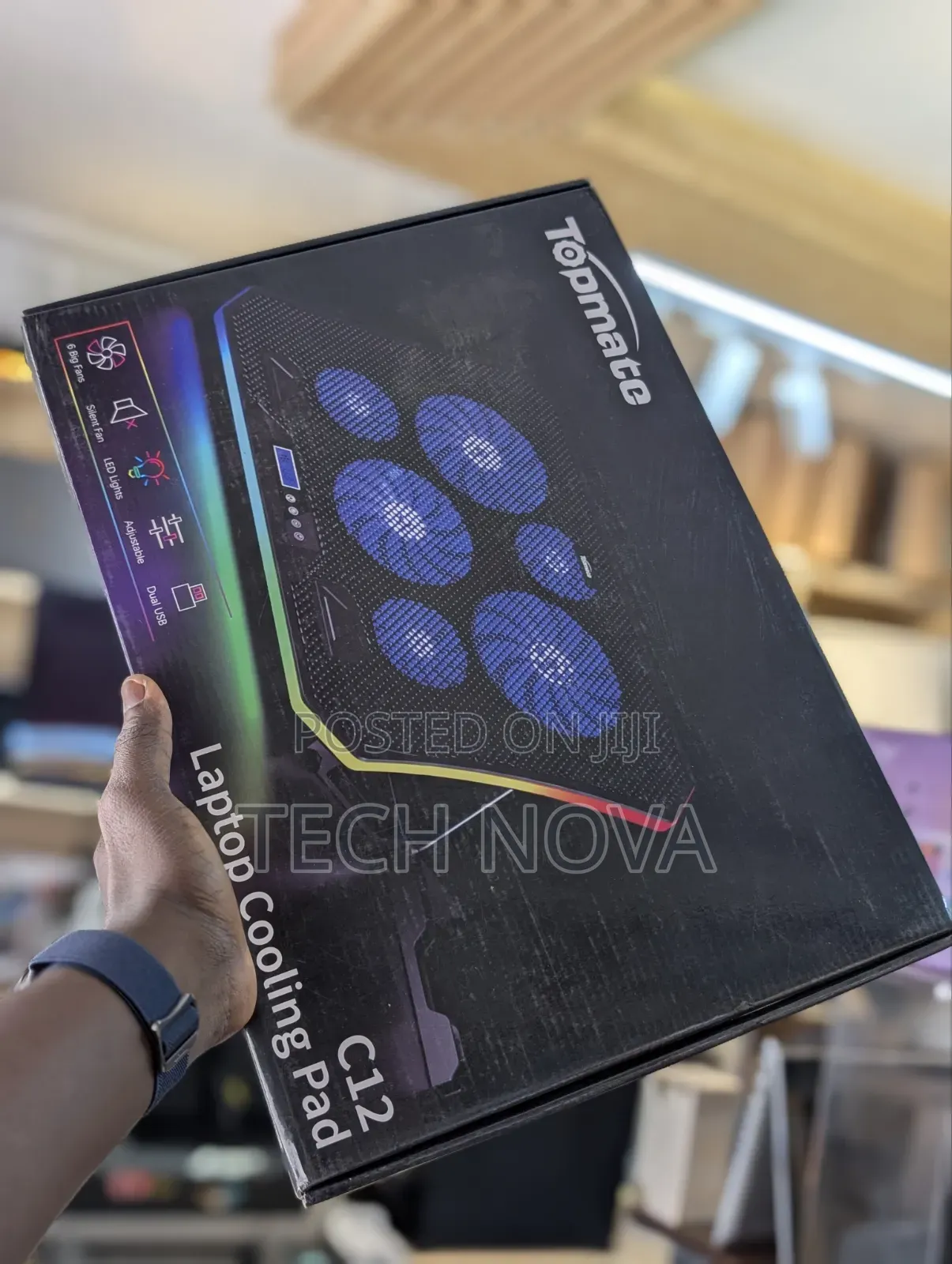 TopMate C12 Laptop Cooling Stand RGB Gaming Notebook