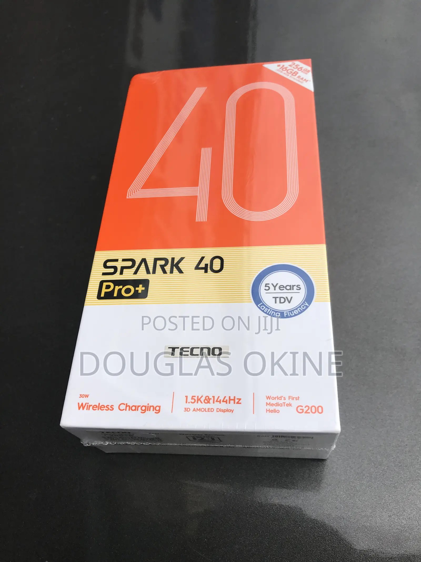 New Tecno Spark 40 Pro+ 256 GB Black