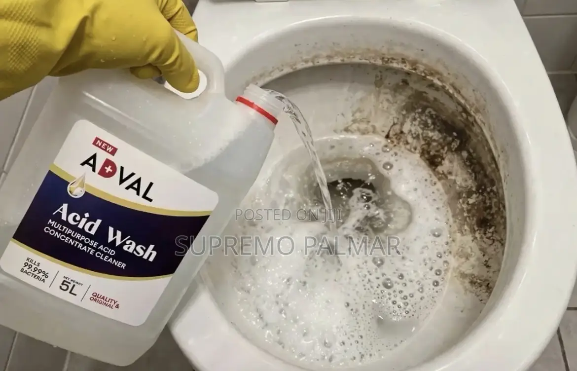 5L Acid Wash Concentrate - Heavy-Duty Cleaner for Tiles Floor, Toilet