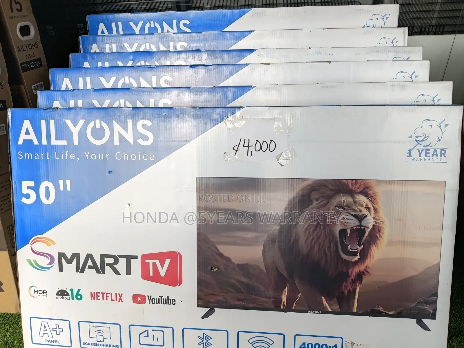 Ailyons TV - Big Screen, Frameless!