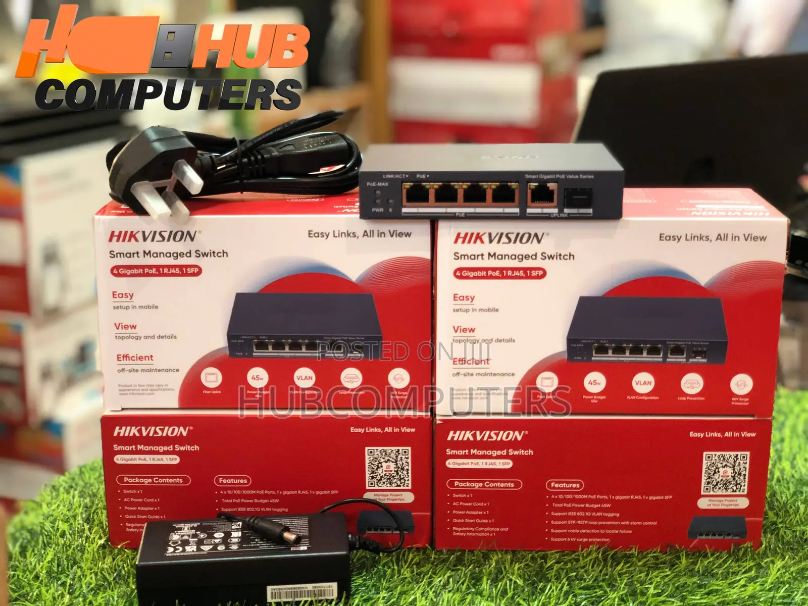 Hikvision DS-3E1506P-EI/M-4P1T1F 4Port Gigabit PoE Smart Manage Switch