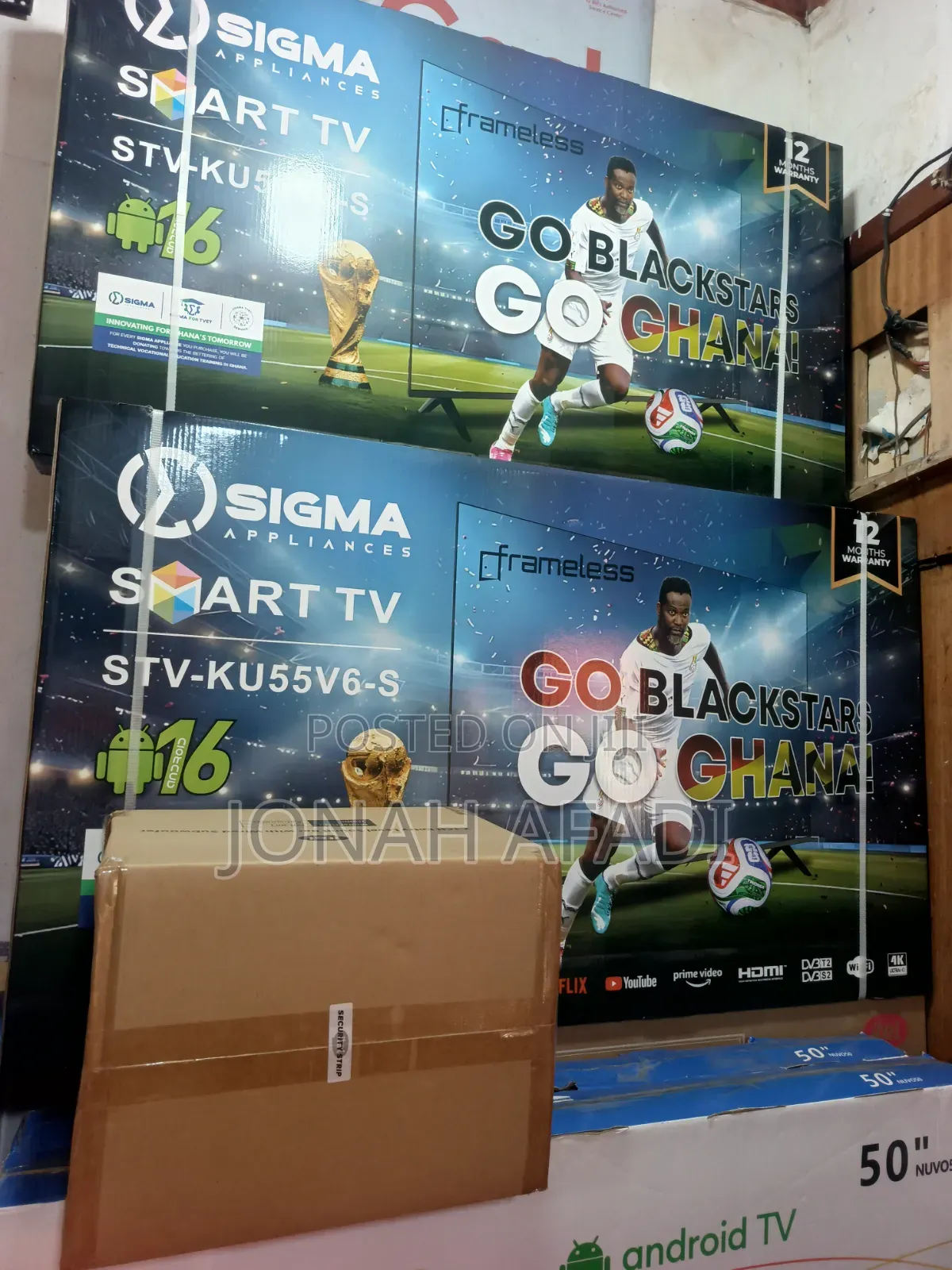 Sigma 55 Android Smart Frameless Led TV| Youtube, Netflix
