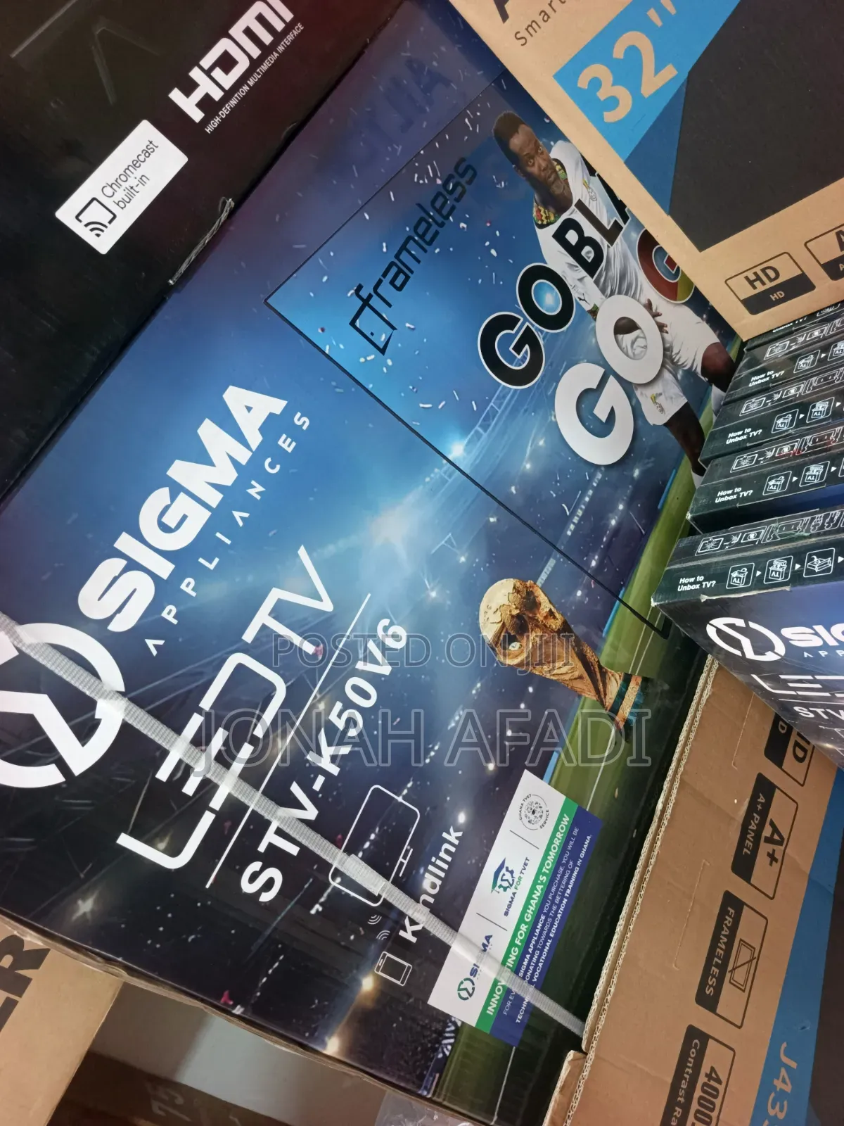 Sigma 50′′ UHD 4K Smart Android Digital Frameless TV SIG-KU50V6-S