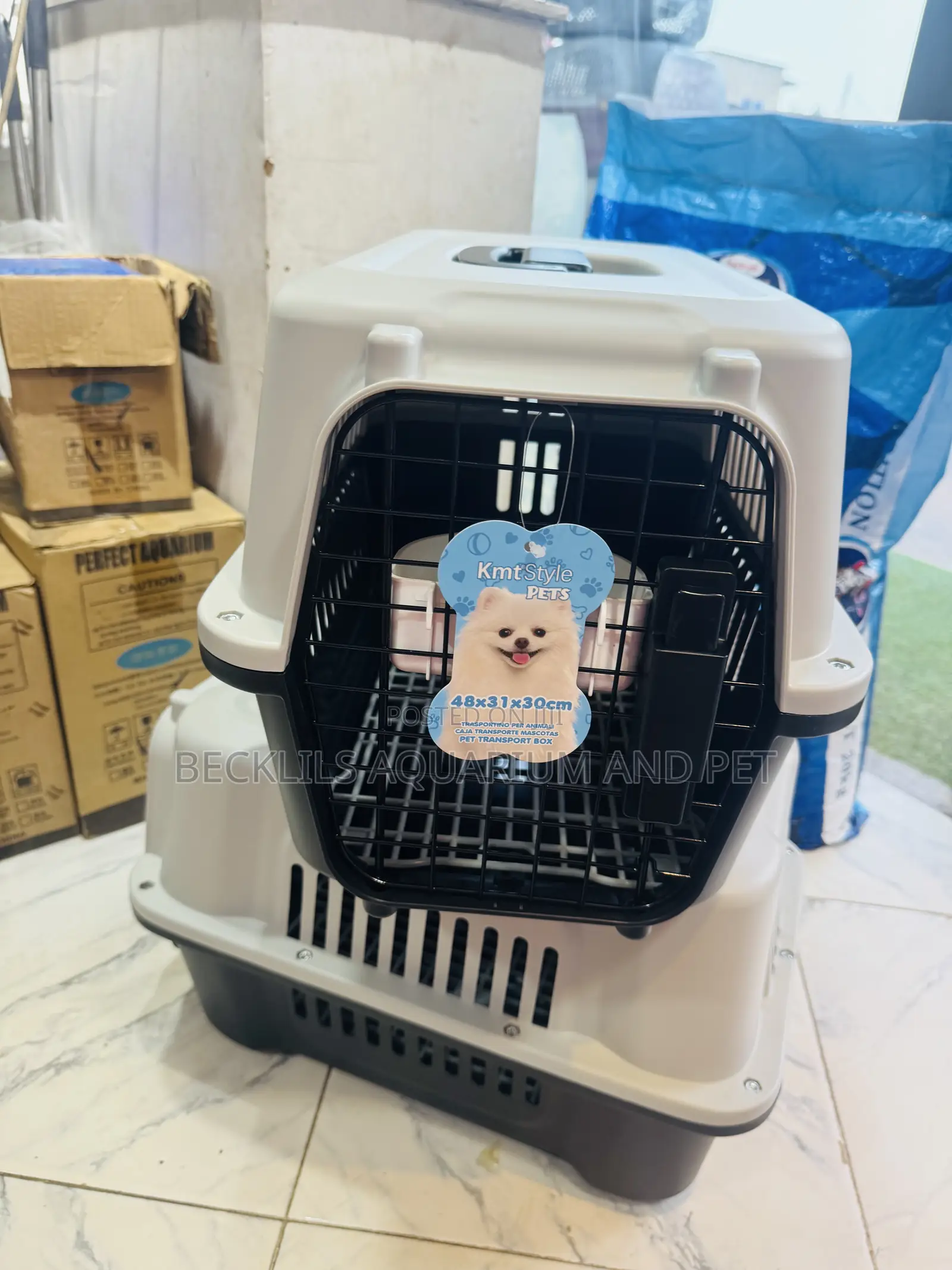 KMR Style Pet Plastic Cage With Bowl