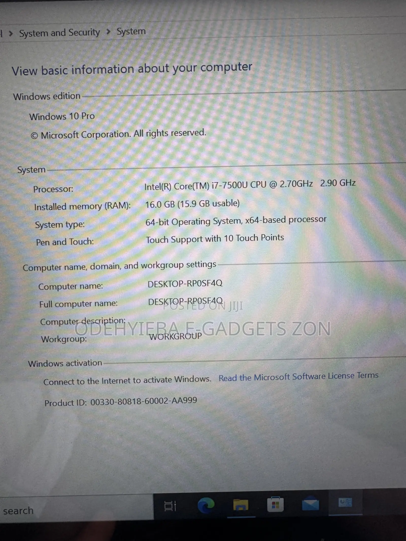 Laptop HP Spectre 16GB Intel Core i7 SSD 512GB