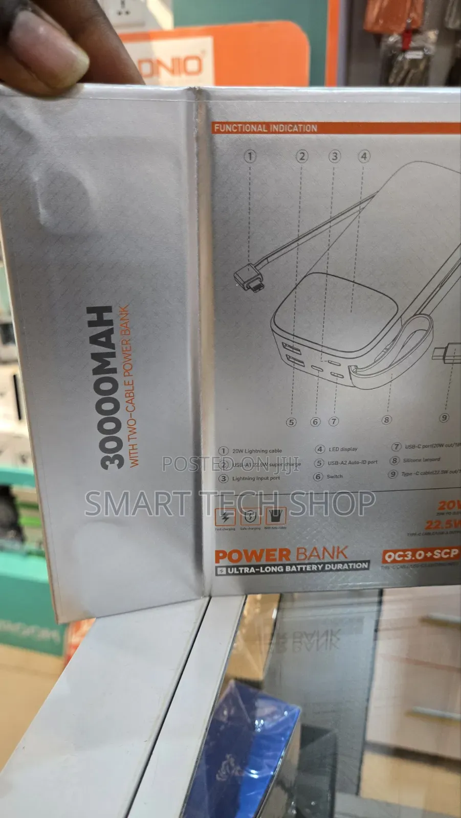 LDNIO PQ30 30000mAh Power Bank a Portable Fast-Charging External