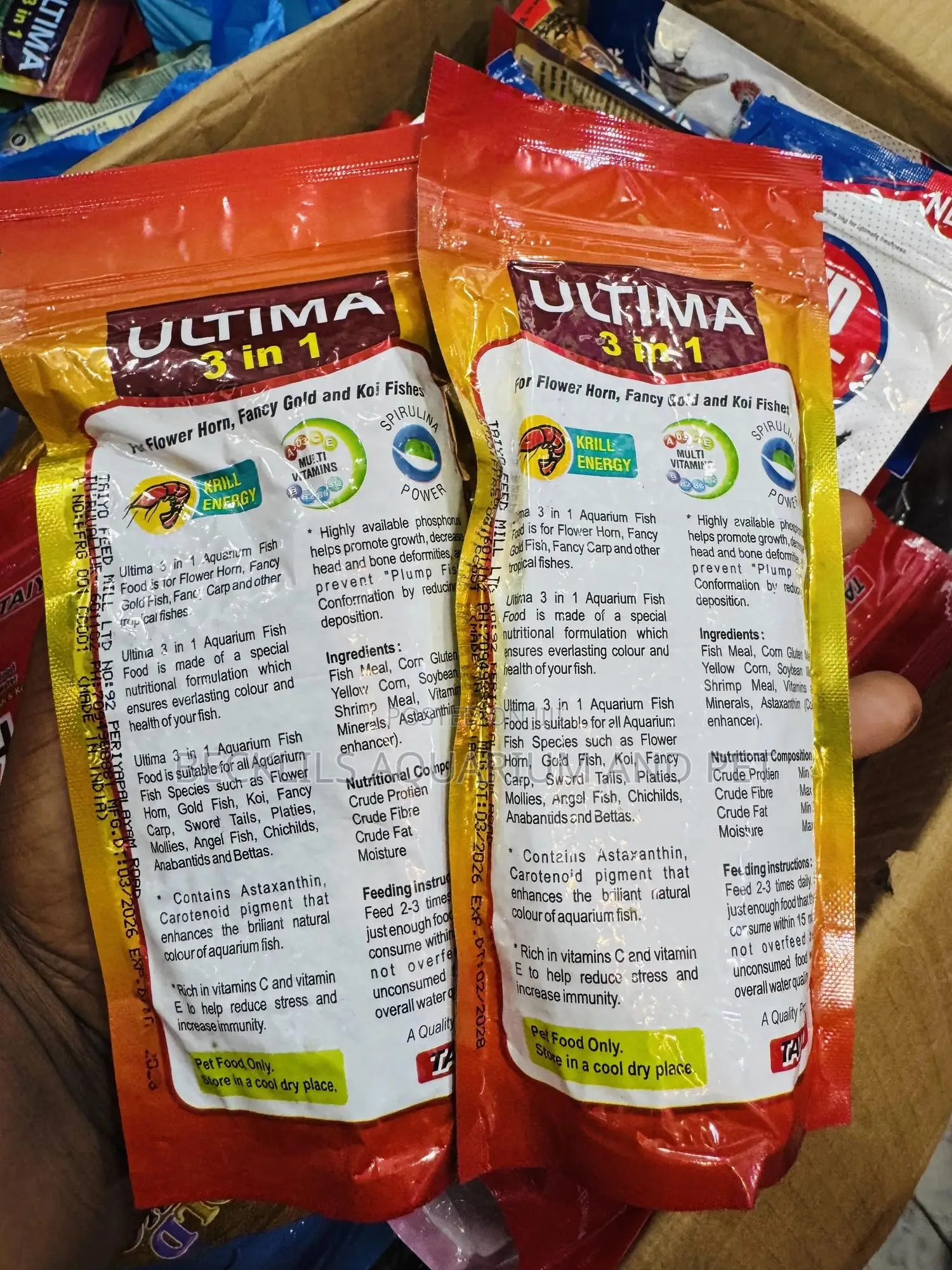 Ultimate 3 in 1 Aquarium Fish Food
