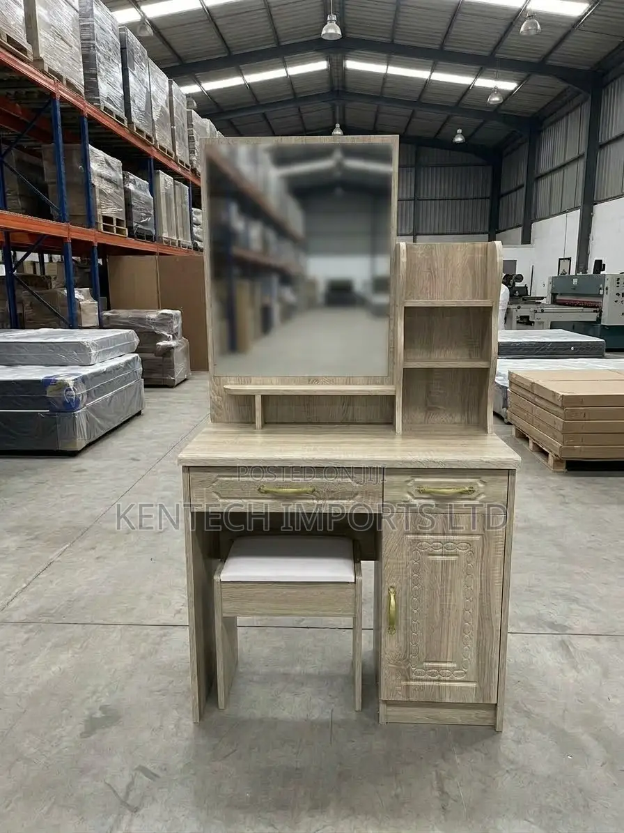 Modern Light Oak Vanity Set