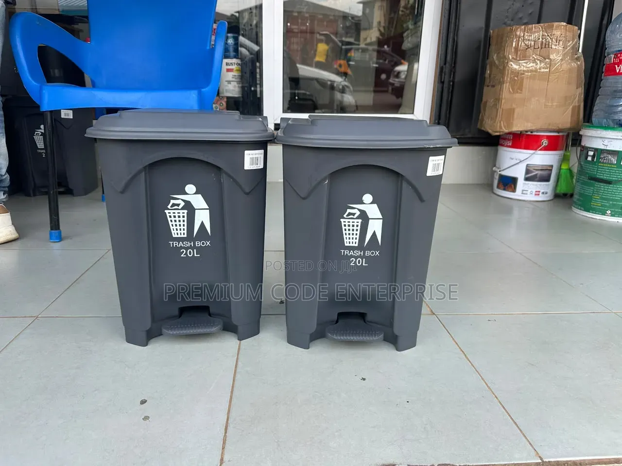 20 Liter Pedal Bin Black