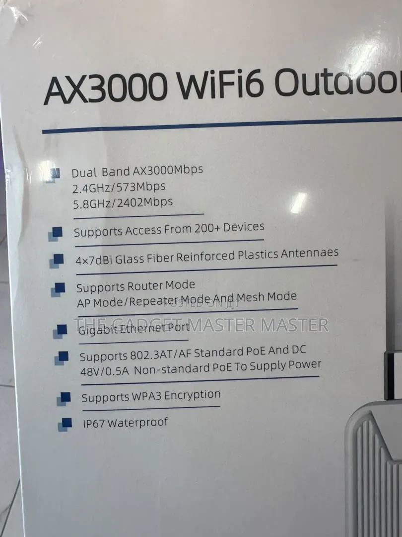 Ax3000 Wifi6 Outdoor Access Point