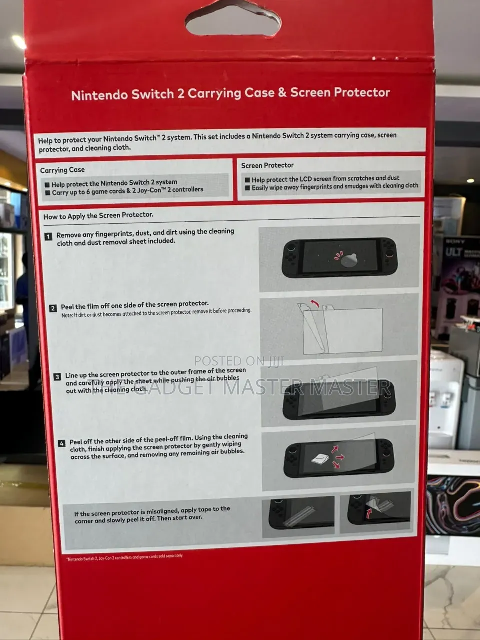 Nintendo Switch 2 Carrying Case With Screen Protector