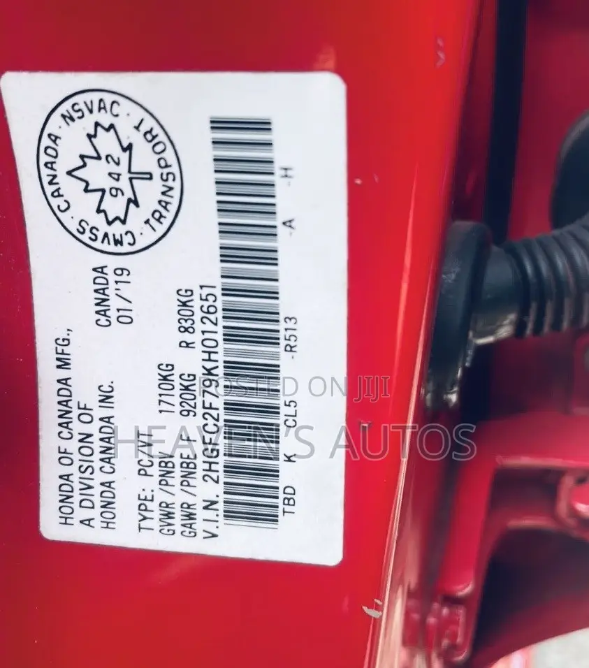 Honda Civic 2018 Red
