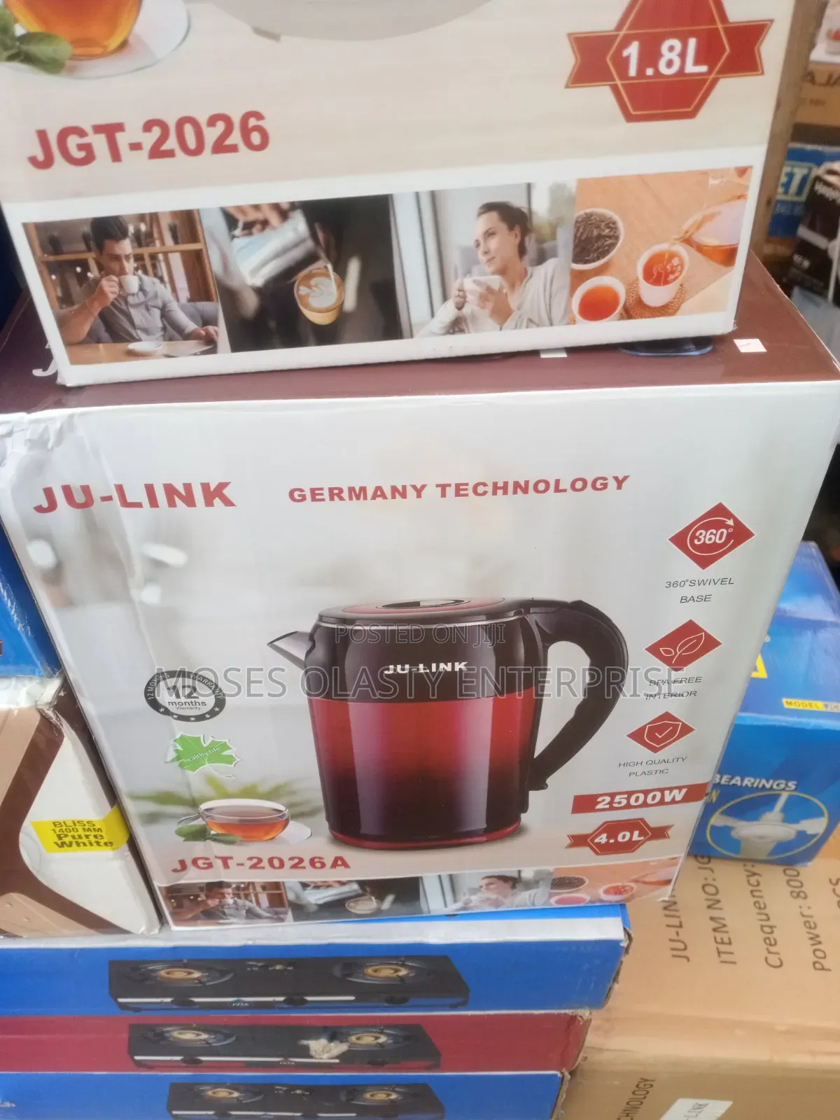 Ju-Link Kettle 2500w. Size Is 4.0L
