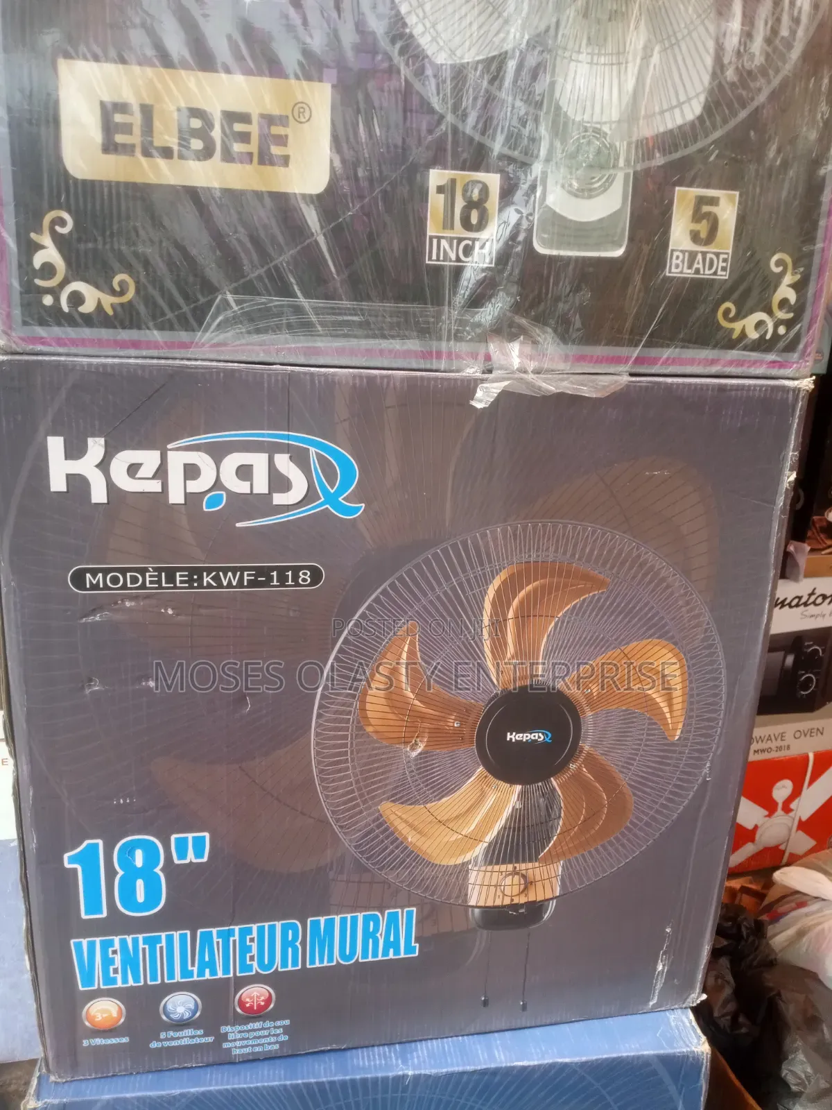 Kepas Wall Fan Metal 18"