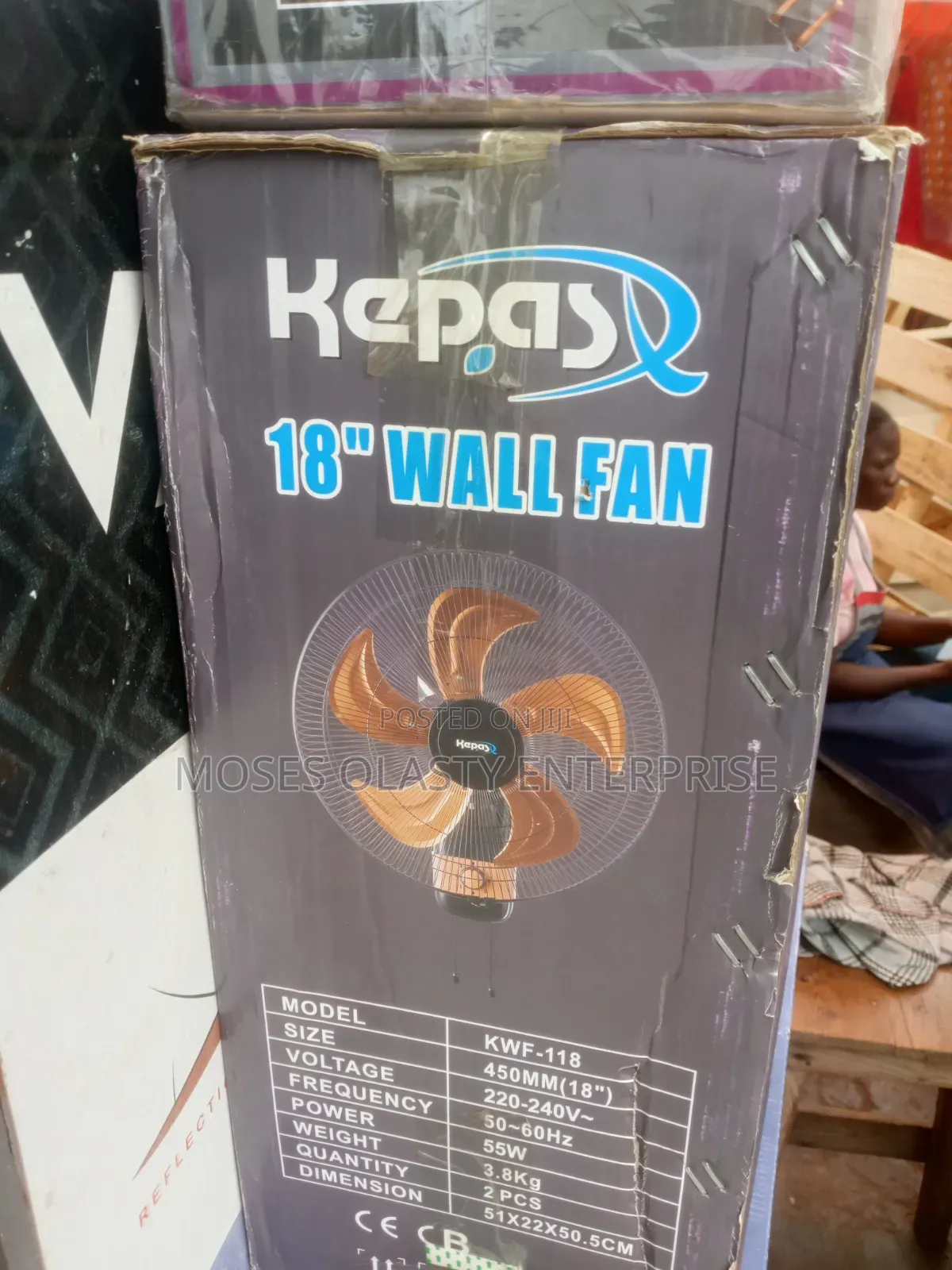Kepas Wall Fan Metal 18"