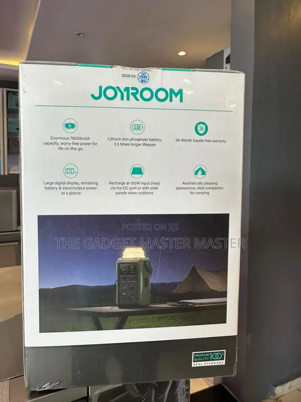 Joyroom Super Large 75000mAh Capacity Powerbank With Retractable Light