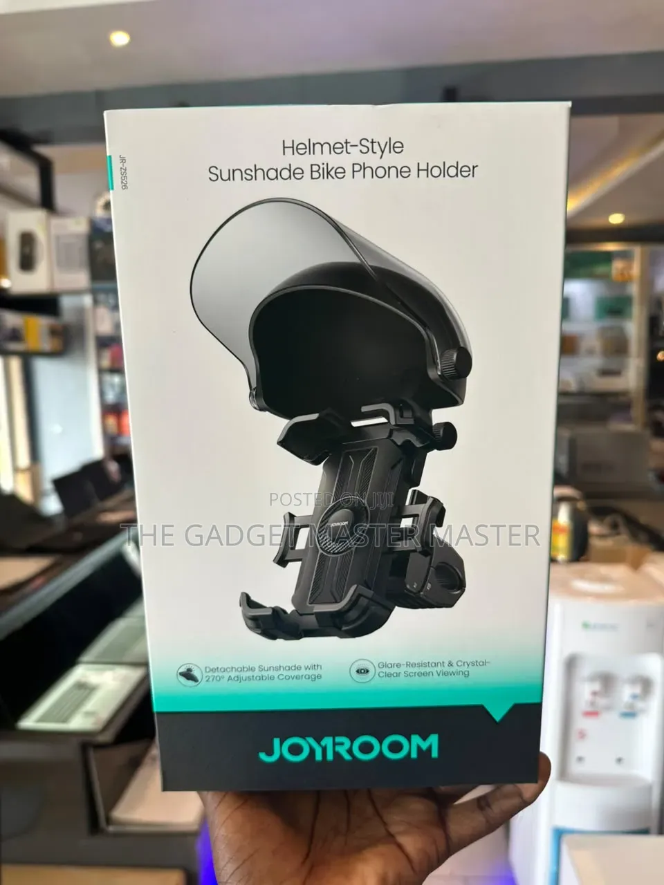 Joyroom Helmet-Style Sunshade Bike Phone Holder