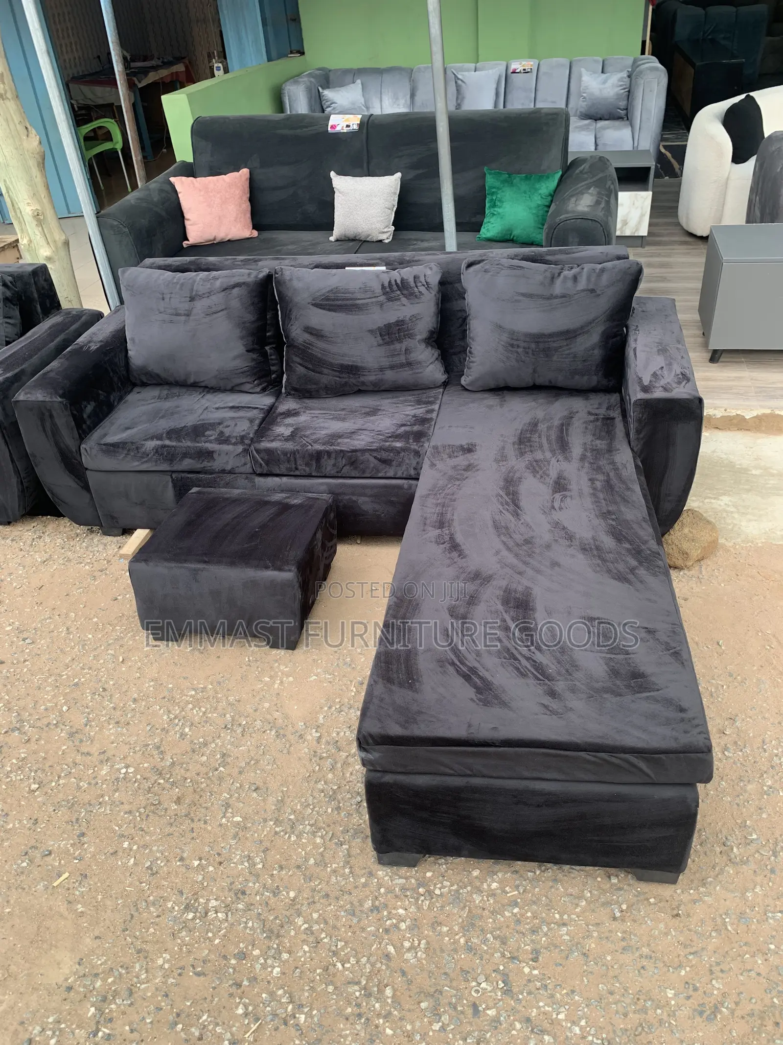 Affordable L Shaped With Center Table Available in Different Colors