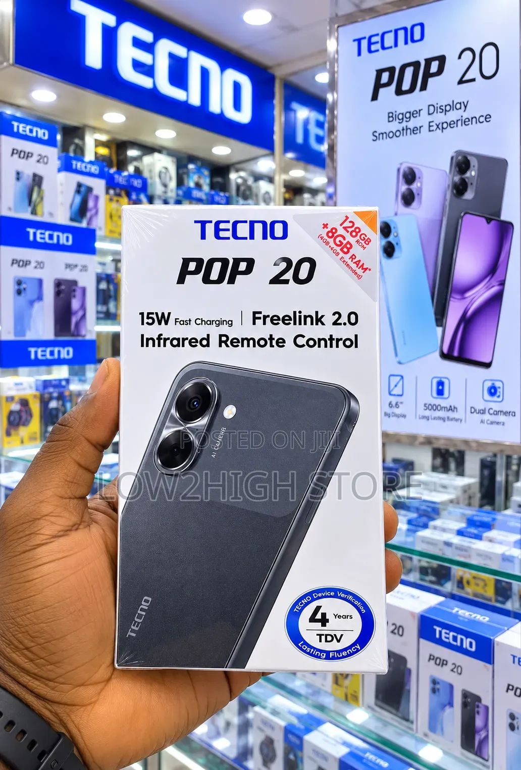 New Tecno Pop 20 128 GB