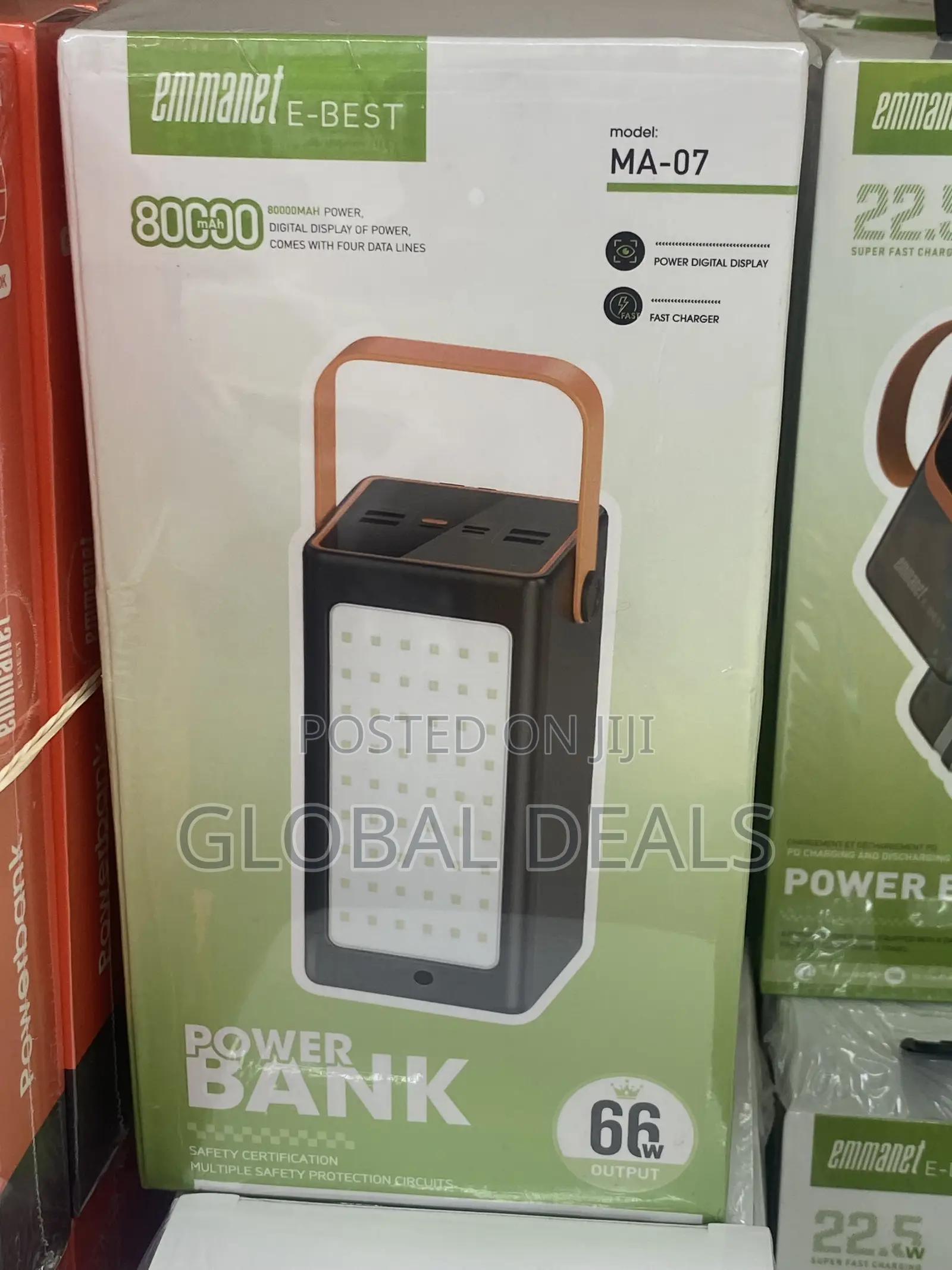 Original 80,000mah Powerbank 66watts Output
