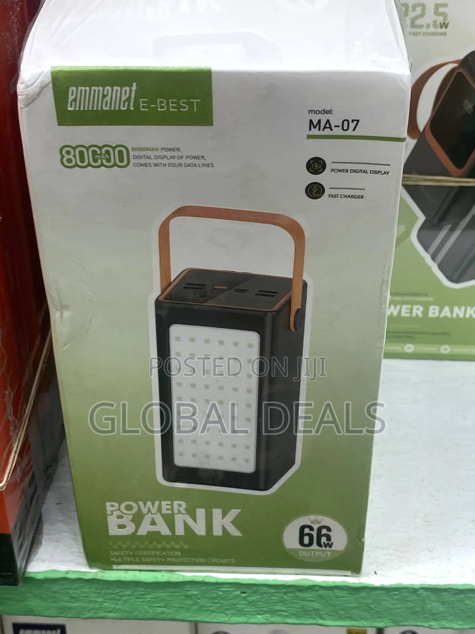 Original 80,000mah Powerbank 66watts Output