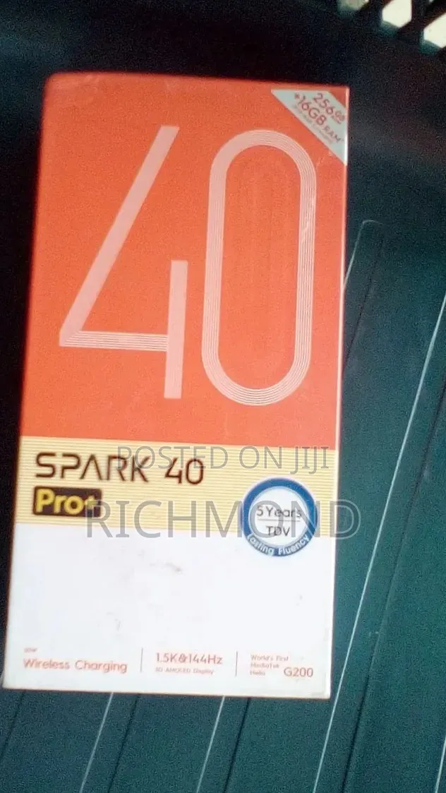 New Tecno Spark 40 Pro+ 256 GB Black